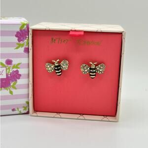 Betsey Johnson Bumble Bee Earrings- New In box!
